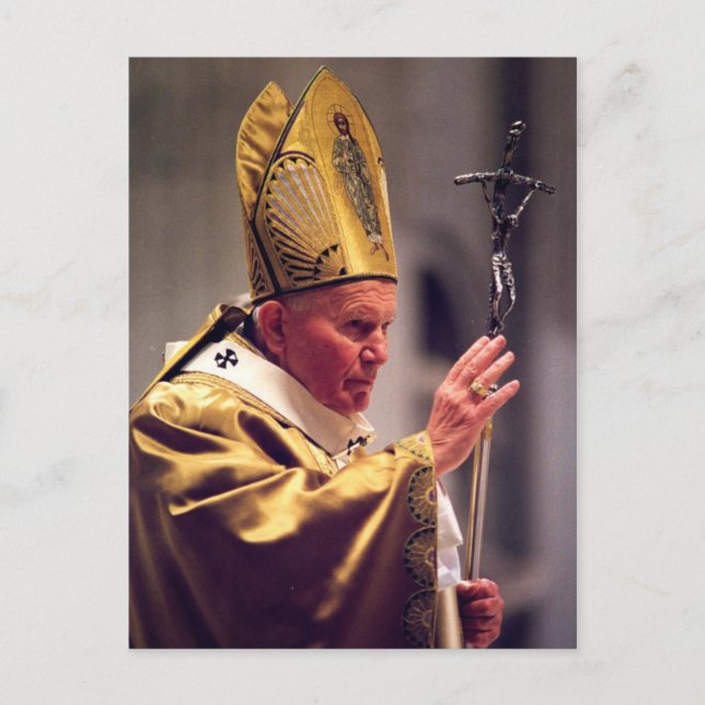 Venerable Pope John Paul II Postcard (Front)