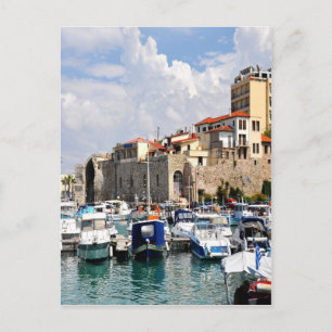 Venetian arsenalharbour Heraklion Crete Greece Postcard