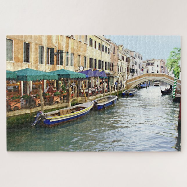 Venetian Cafes Jigsaw Puzzle (Horizontal)
