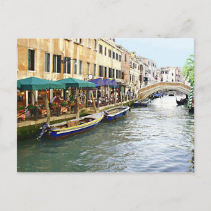 Venetian Cafes Postcard