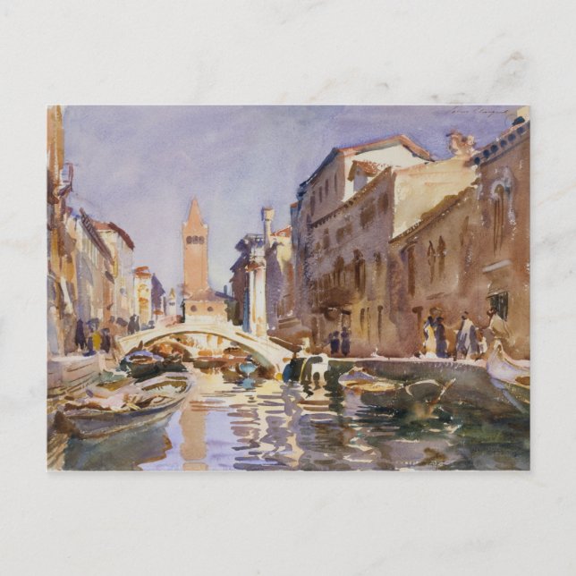 Venetian Canal Postcard (Front)