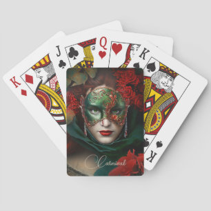 Venetian Carnival Beauty Playing Cards