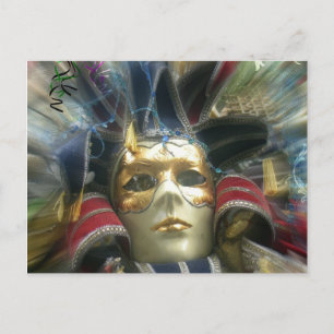 Venetian Carnival Jester Art Card