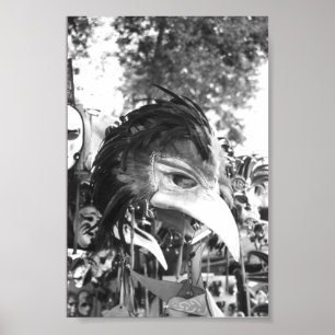 Venetian Carnival Mask Venice Italy Poster Print