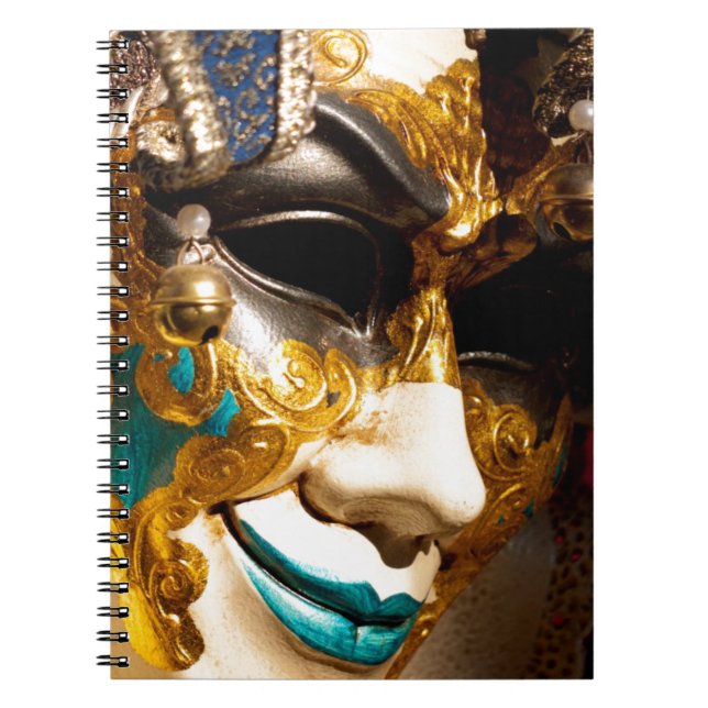 Venetian Costume Mask for Carnival Notebook (Front)