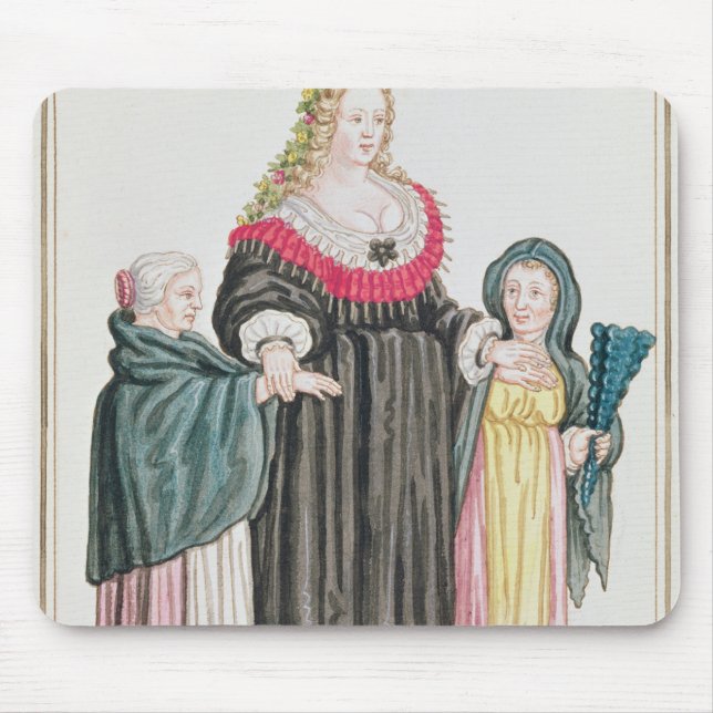 Venetian Courtesan Mouse Pad (Front)