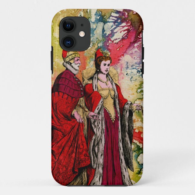 Venetian Doge and Dogeressa by Michael Moffa Case-Mate iPhone Case (Back)