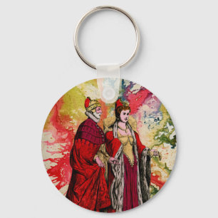 Venetian Doge and Dogeressa by Michael Moffa Key Ring