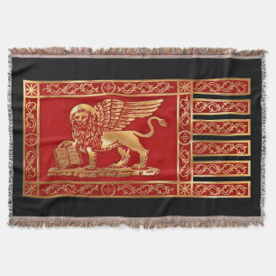 Venetian Flag Throw Blanket