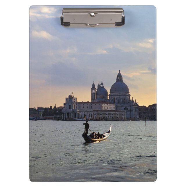 Venetian gondola at sunset - Italy Clipboard (Front)
