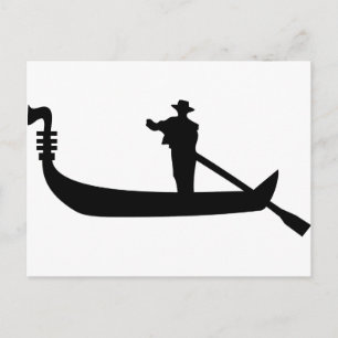 venetian gondola postcard