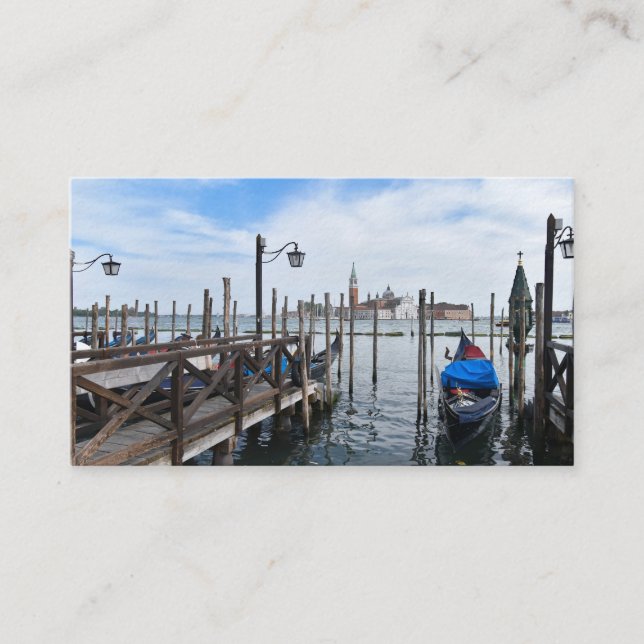 Venetian Gondolas Calling Card (Front)