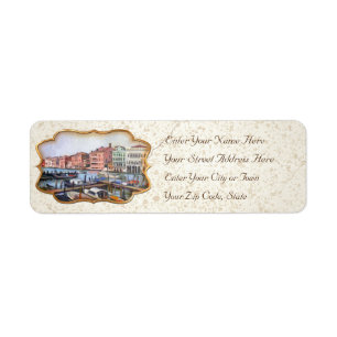 Venetian Grand Canal Return Address Label
