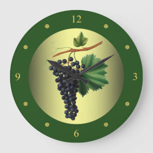 Venetian Grapes~Giorgio Gallesio~Botanical Fruit~ Large Clock