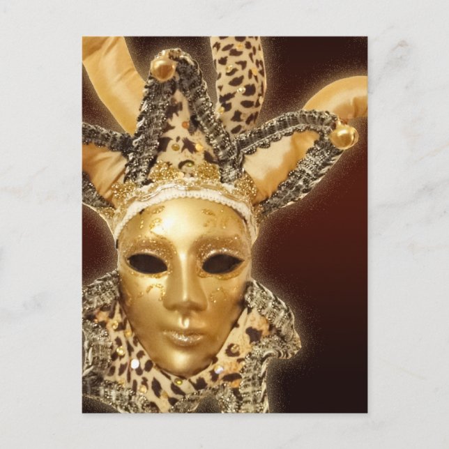Venetian Jester Mask postcard (Front)