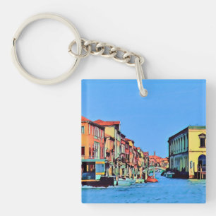 Venetian Lagoon - MURANO - view Key Ring