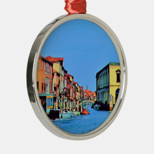 Venetian Lagoon - MURANO - view Metal Ornament