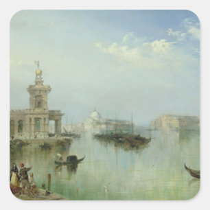 Venetian Lagoon Square Sticker