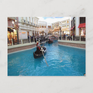 Venetian Las Vegas Gondolas Photo Postcard