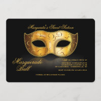 Venetian Mask Invitation