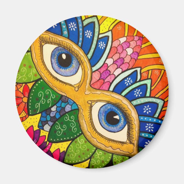 Venetian mask magnet (Front)