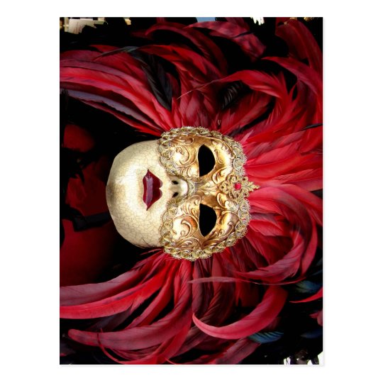 Venetian Mask Postcard