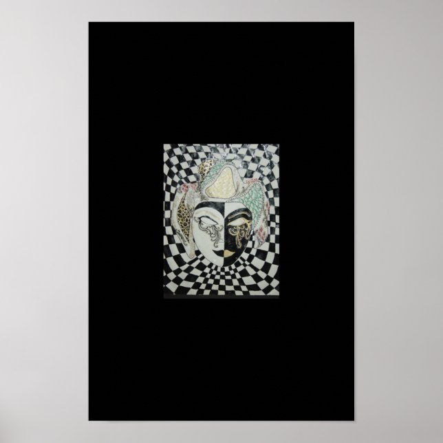 Venetian mask poster (Front)