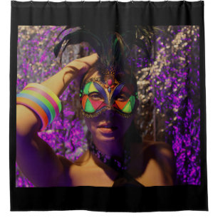 Venetian Mask Shower Curtain