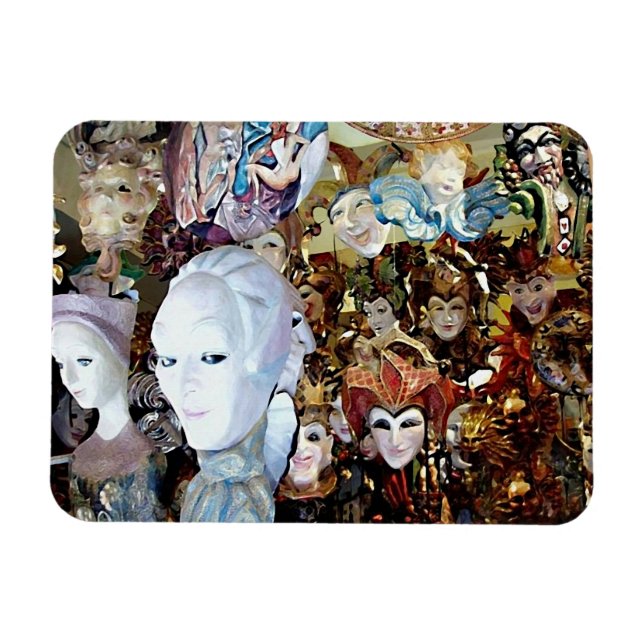 Venetian Masks 2 Magnet (Horizontal)