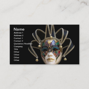 Venetian Masks Business Card