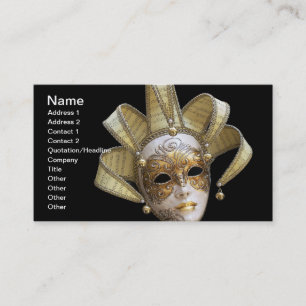 Venetian Masks Business Card