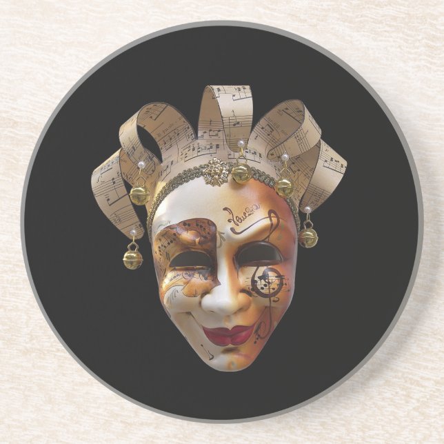 Venetian Masks Coaster (Front)