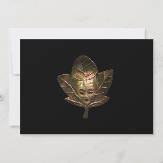 Venetian Masks Invitation (Front)