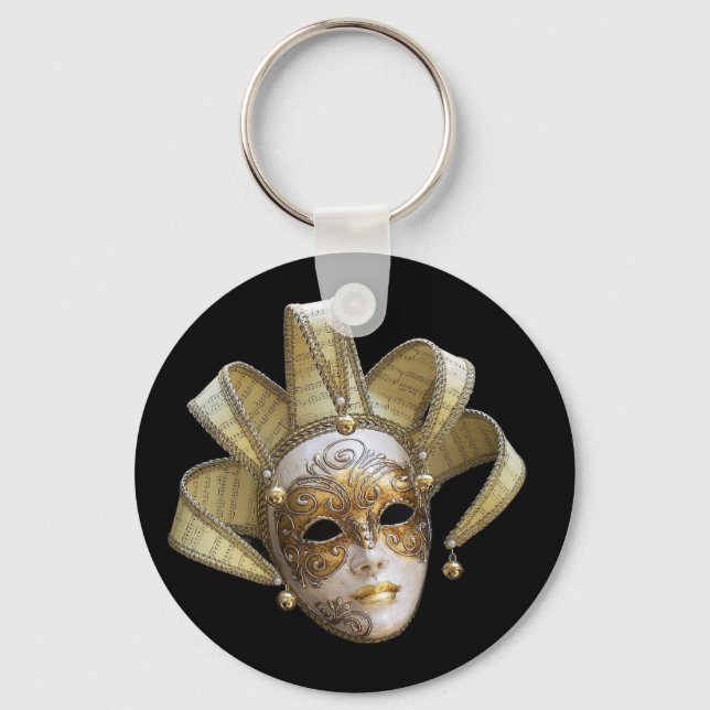 Venetian Masks Key Ring (Front)