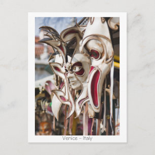Venetian Masks Postcard