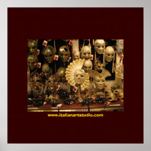 Venetian Masks Poster
