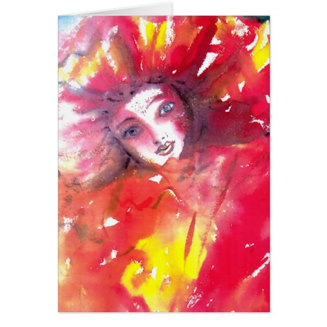 VENETIAN MASQUERADE FACES - MASK IN RED (Front)