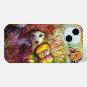 VENETIAN MASQUERADE / HARLEQUIN PLAYING VIOLIN iPhone 15 CASE