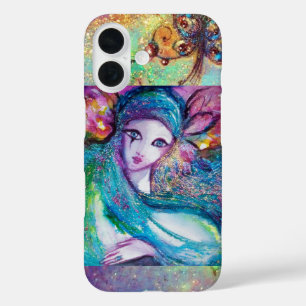VENETIAN MASQUERADE /MASK IN BLUE iPhone 16 CASE