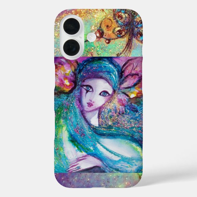 VENETIAN MASQUERADE /MASK IN BLUE Case-Mate iPhone CASE (Back)