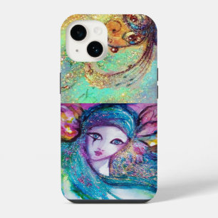 VENETIAN MASQUERADE /MASK IN BLUE iPhone CASE