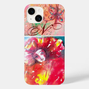 VENETIAN MASQUERADE - MASK IN RED MONOGRAM Case-Mate iPhone 14 CASE