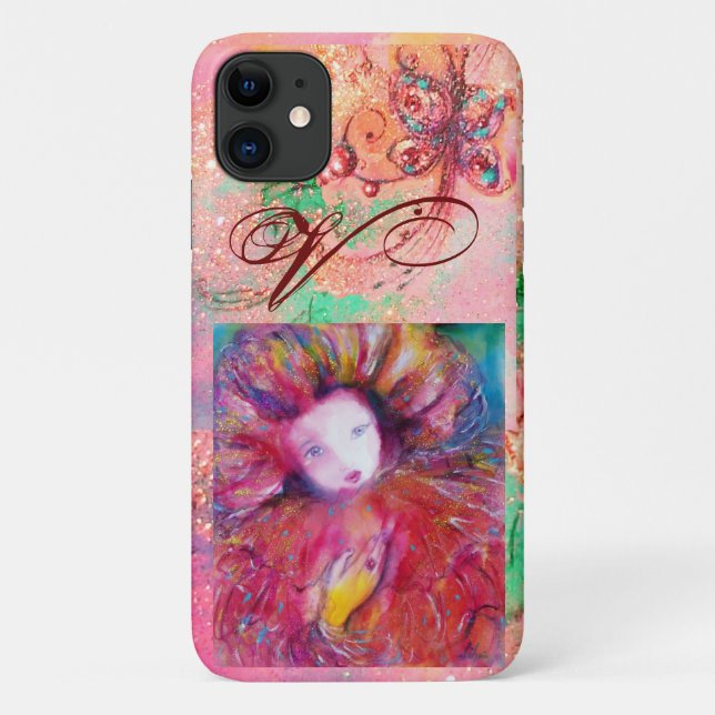 VENETIAN MASQUERADE - MASK IN RED MONOGRAM Case-Mate iPhone CASE (Back)
