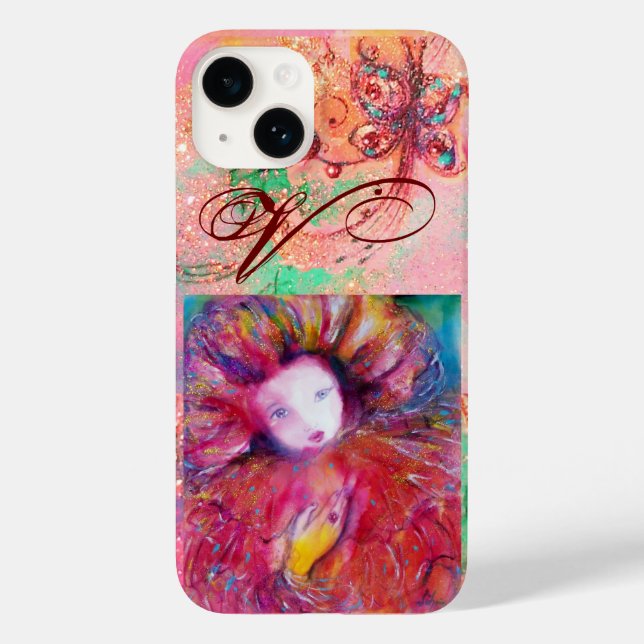 VENETIAN MASQUERADE - MASK IN RED MONOGRAM Case-Mate iPhone CASE (Back)