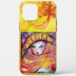VENETIAN MASQUERADE - MASK IN YELLOW iPhone 12 PRO MAX CASE