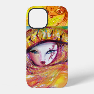 VENETIAN MASQUERADE - MASK IN YELLOW iPhone 12 CASE