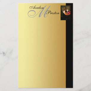 Venetian Masquerade Monogram Wedding Stationary Stationery