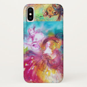 VENETIAN MASQUERADE / PIERROT AND ARLECCHINA iPhone X CASE