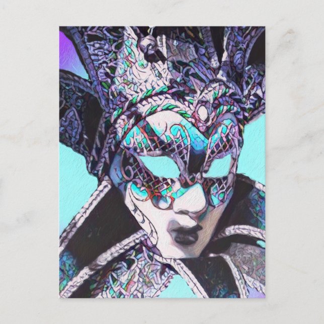 Venetian Masquerade Postcard (Front)