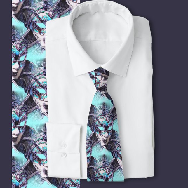 Venetian Masquerade Tie (Masks from the famous carnival in Venice )